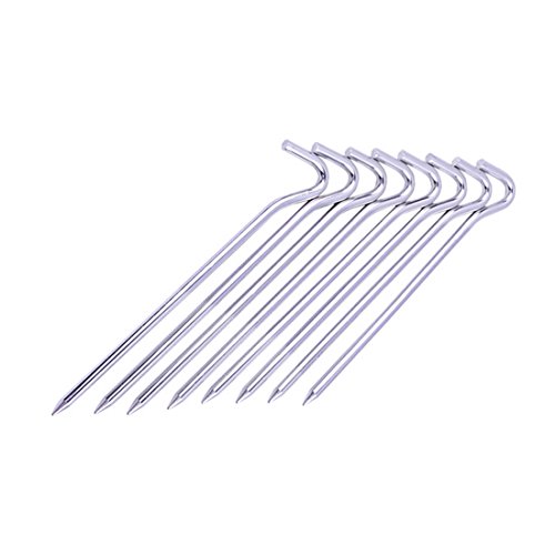 10 Pcs Tent pegs Aluminum Terrace Board Chain Link Fence Tra