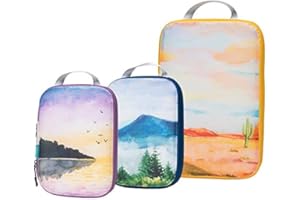 ALAMEDA Compression Packing Cube Set 3pcs, Travel Bags Organizer for Luggage/Backpack