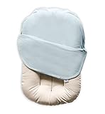 Snuggle Me Organic | Patented Sensory Lounger for Baby | Organic Cotton, Virgin Fiberfill | Skye