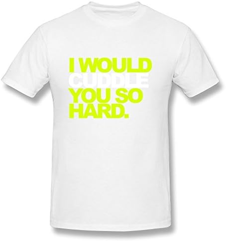 WSB Men's T-shirt New Design Cuddle Hard Design Tshirts White Size L