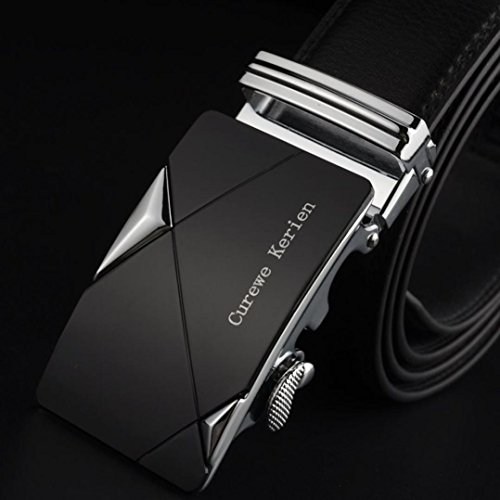 cuero hebilla automática Cinturones de lujo correa de la cintura de la pretina de la correa...