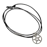 Doinshop New Nice Cute Lovely Star of David Pendant Necklace Choker Chains Charm Black Leather Cord