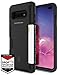 PATCHWORKS Galaxy S10 Plus Case [Level Wallet Series] Rugged Hybrid Shockproof Dual Layer TPU + PC Case [Military Grade Drop Test Certified] [Wireless Charging Compatible], Black