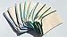 2 Ply 11x12 Inches Natural Unbleached Birdseye Paperless Towel Set of 10 Assorted Blues and Greens