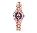 Armitron Women's Amethyst Colored Crystal Accented Goldtone Watch