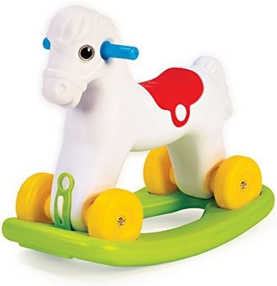 Dolu Toys Dolu 2 In 1 Childrens Kids Indoor Rocking Rocker Riding Horse Pony With Wheels (Horse)