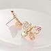 CHOP MALL Jewelry Multicolour Mixed Color Crystal Shiny Rhinestone Butterfly Pendant Necklace for Women Girls Lady
