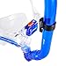 Kids Snorkel Set, Children Anti-Fog Diving Mask Swimming Goggles Semi-Dry Snorkel Equipment Snorkeling Packages Swimming Gear for Youth Boys Girls Age 5-10 (Blue)