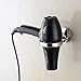 Gracallet Silver Stainless Steel Round Hair Dryer Shelf/Blow Dryer Holder/Hair Dryer Holder(Hole Diameter: 3.5