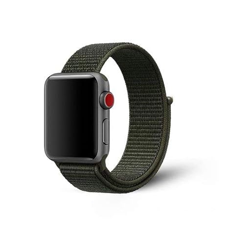 Life Like Nylon Loop Strap Compatible With Apple Watch Series 5 4 3 2 1 38mm 40mm Army Green Amazon In Computers Accessories