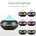 InnoGear 500ml Aromatherapy Essential Oil Diffuser Wood Grain Aroma Diffusers Cool Mist Humidifier with Timer Adjustable Mist 7 Color Changing Night Lights Waterless Auto Shut-Offthumb 3