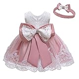 Baby Girl Dresses Bowknot Lace Pageant Party
