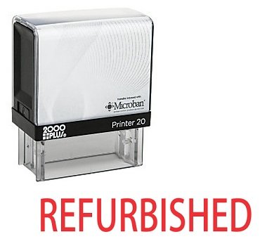 REFURBISHED Office Self Inking Rubber Stamp - Red Ink (A-5600)