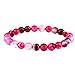 CLEARAIN Beautiful Energy Power Crystal 8mm Chakra Beads Reiki Healing Elastic Stretch Bracelet