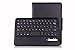 QQ-Tech® Removable Detachable Wireless Bluetooth ABS Keyboard PU Leather Case Tablet Stand for Apple iPad Mini/Retina ipad Mini - Smart Cover Wake Sleep Function-Black