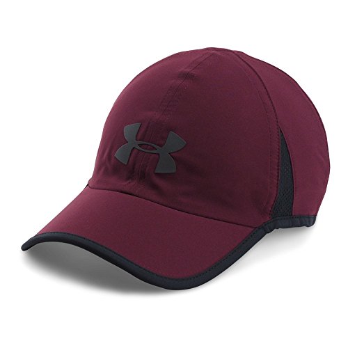 Under Armour Men s Shadow 4.0 Run Cap, Raisin Red/Black, One Size