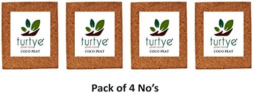 Turtye Coir Peat Block 20 Kg's for Gardening Plants (Premium)
