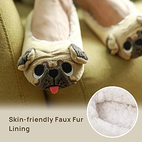 pug dog slippers