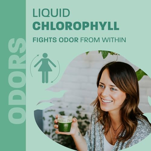 Liquid Chlorophyll Mint - Cold Extracted from Non-GMO Alfalfa - Clorofila - Detox Cleanse - Alkalization & Antioxidant Support - Vegan - Gluten Free - Made in Canada - 500 ml Bottle