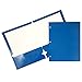 JAM PAPER Laminated Two Pocket Glossy 3 Hole Punch School Folders - Letter Size - High Gloss Assorted Primary Colors - 6/Pack