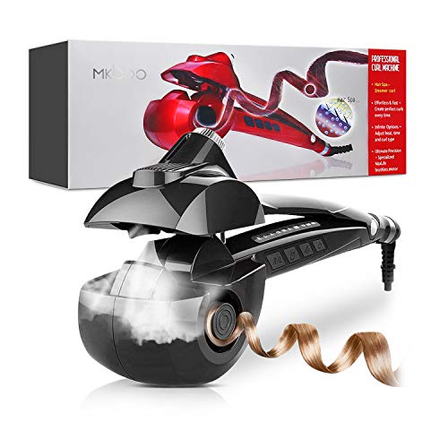 MKBOO Hair Curler, Automatic Hair Steam Curler Ceramic Curling Wand Salon Professional Rotating Styling Steamer Spray Curl Spiral Machine Tool