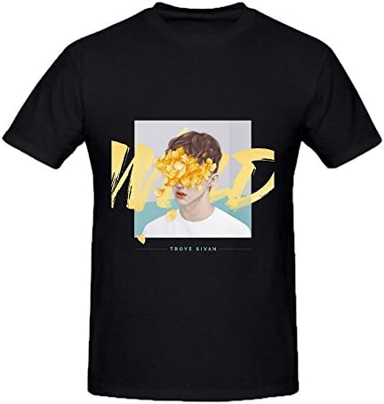 Troye Sivan Wild Men Tee Shirts Round Neck Black