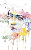Notebook: people girl woman face portrait eyes view by Wild Pages Press