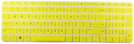 HP Pavilion New G6(With Number Key) Translucent Keyboard Protector Skin Cover US Layout Yellow (Notice: Check your keyboard if it has Number Key at the right side)