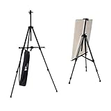 Amzdeal Portable Easel Adjustable Aluminium Easel Tripod Telescopic Reeves+Bag