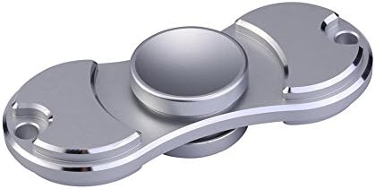 Fidget Spinners, Aestheticism Fidget toys - Ultra Fast Bearings - Hand spinner - Great Gift for ADD, ADHD, Anxiety, and Autism Adult Children Student Teen (Silver)