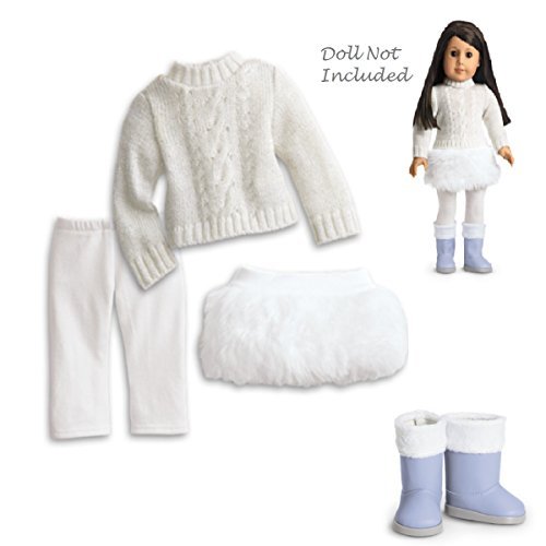 American Girl MY AG Soft-As-Snow Outfit for Dolls and Charm (Doll Not Included)