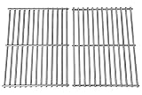 Hongso Grill Grates, Durable 304 Stainless Steel Solid Rod, 17 3/16 X 13 1/2 Inch Each Cooking Grid Grate, For Grill Master 720-0697, Nexgrill And Uniflame Gas Grills (2 Pieces, SCI812)