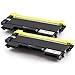 LINKYO Compatible Toner Cartridge Replacement for Brother TN450 TN-450 TN420 (Black, 2-Pack, Value Edition)