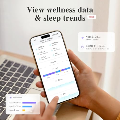 Sense-U Smart Sock Shoe 2 (Long Range) Baby Monitor with Access from Anywhere: Track Heart Rate, Sleep Patterns, with Transmissive PPG Foot Sensor