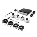 ZOSI Security Camera System 8CH 1080N/720P 4-IN-1 HD-TVI DVR Recorder with (4) 1.0MP 1280TVL Weatherproof Indoor/Outdoor Surveillance Dome Cameras, 1TB Hard Drive, Motion Alert& Remote Access (White)
