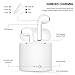 Bluetooth Headphones, Wireless Headphones Headsets Stereo in-Ear Earpieces Earphones with Noise Canceling Microphone, with 2 Wireless Built-in Mic Earphone and Charging Case for Most GVKC006