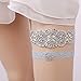 Blue Garter Belts and Garters - Bride's Thigh Garter Wedding Set