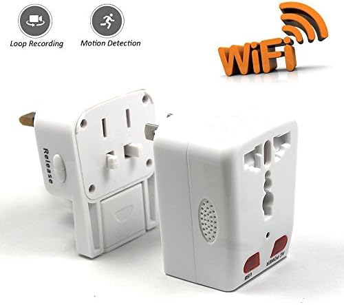 Camclub WiFi Wireless HD 1080P Hidden Camera USB Wall Charger Nanny Cam Plug with Remote View App for Phone(free 8G Micro SD Card)