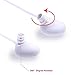 ADAX Neckband Wireless Earbuds Bluetooth Sports in Ear Headphones Around Neck Headset with Microphone Mic Volume Control Sweatproof Earpieces for Gym Running Earphones for iPhone,White