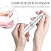Eyebrow Trimmer for women, Eyebrow Hair Remover, Painless Portable Precision Electric Eyebrow Hair Trimmer, Epilator for women Eyebrows with LED Light, Rose Gold (Batteries not Included)