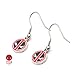 Marvel Comics Deadpool Dangle Earrings Stainless Steel
