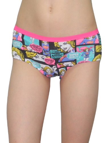 Super Girl Womens Comfortable Stretch Brief Panties Underwear 10/L Multicolor
