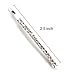 LUXXII - 1 Row and 3 Row Clear Rhinestone Crystal Hair Barrette Clip Hair Pin (Silver, 4 Count)