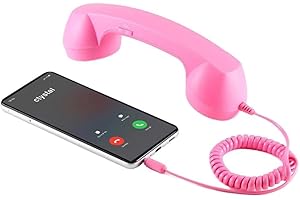Retro Phone Handset with USB-C and AUX 3.5mm As A Classic Vintage Telephone for Cell Mobile Universal Phones Receiver