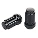 ZY WHEEL Set of 20pcs 12X1.25 Thread Size Spline Lug Nuts Nissan Suzuki Black with Key Cone Seat Closed End 35mm 1.38'' Long