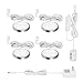 SZMYLED LED Puck Lights, Warm, Soft & Cool White 3 Modes Available, Under Cabinet Led Lights for Closet and Kitchen, Set of 4