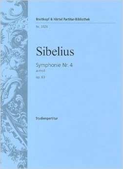 シベリウス: 交響曲 第4番 イ短調 Op.63/ブライトコップ & ヘルテル社/小型スコア