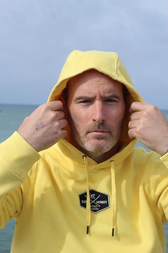 Surf Monkey Hoodie with Kangaroo Pocket Men/Women - Center Patch