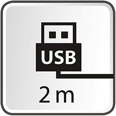 EMOS USB cable 2.0, USB A to mini B plug, 2 A, 2 meter charging cable, for PS3, PS2 controller, black, 2 metri - Image 4