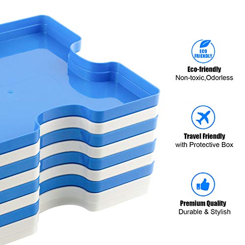 8 Puzzle Sorting Trays Fit Up to 2000 Pieces Puzzles Durable Jigsaw